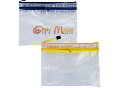 A5雙層文具拉鍊袋