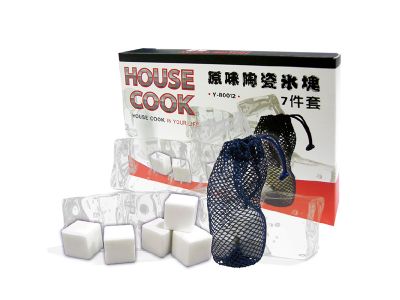 鍋霸原味陶瓷冰塊7件套