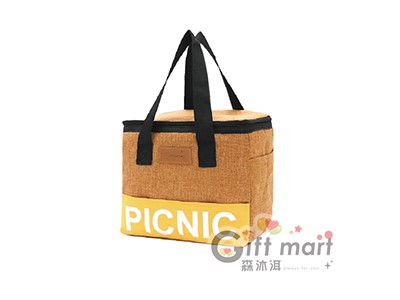 PICNIC方形棉麻保溫袋