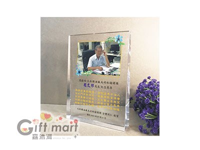 高質感彩繪水晶-斜面型