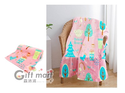 英國熊冷氣毯(90x150cm)-遊樂